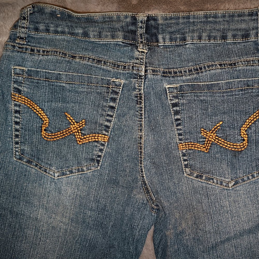 Ladies J2 By Jou Jou Embroidered Blue Jeans Size 6
